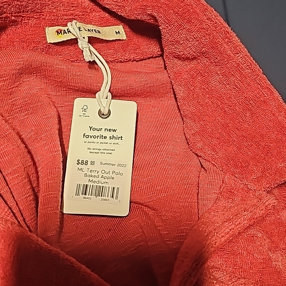 Marine Layer ML Terry Out Polo - Picture 7 of 7